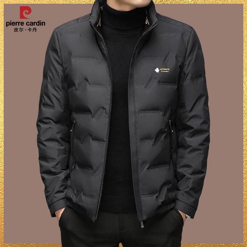 皮尔卡丹2025冬季短款羽绒棉服男士立领加厚保暖时尚抗寒冬季潮流
