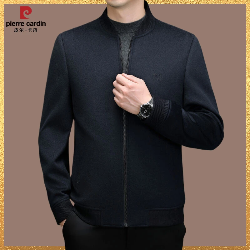 【国际品牌·皮尔卡丹】羊毛夹克冬季抗皱保暖耐穿中年休闲夹克外套