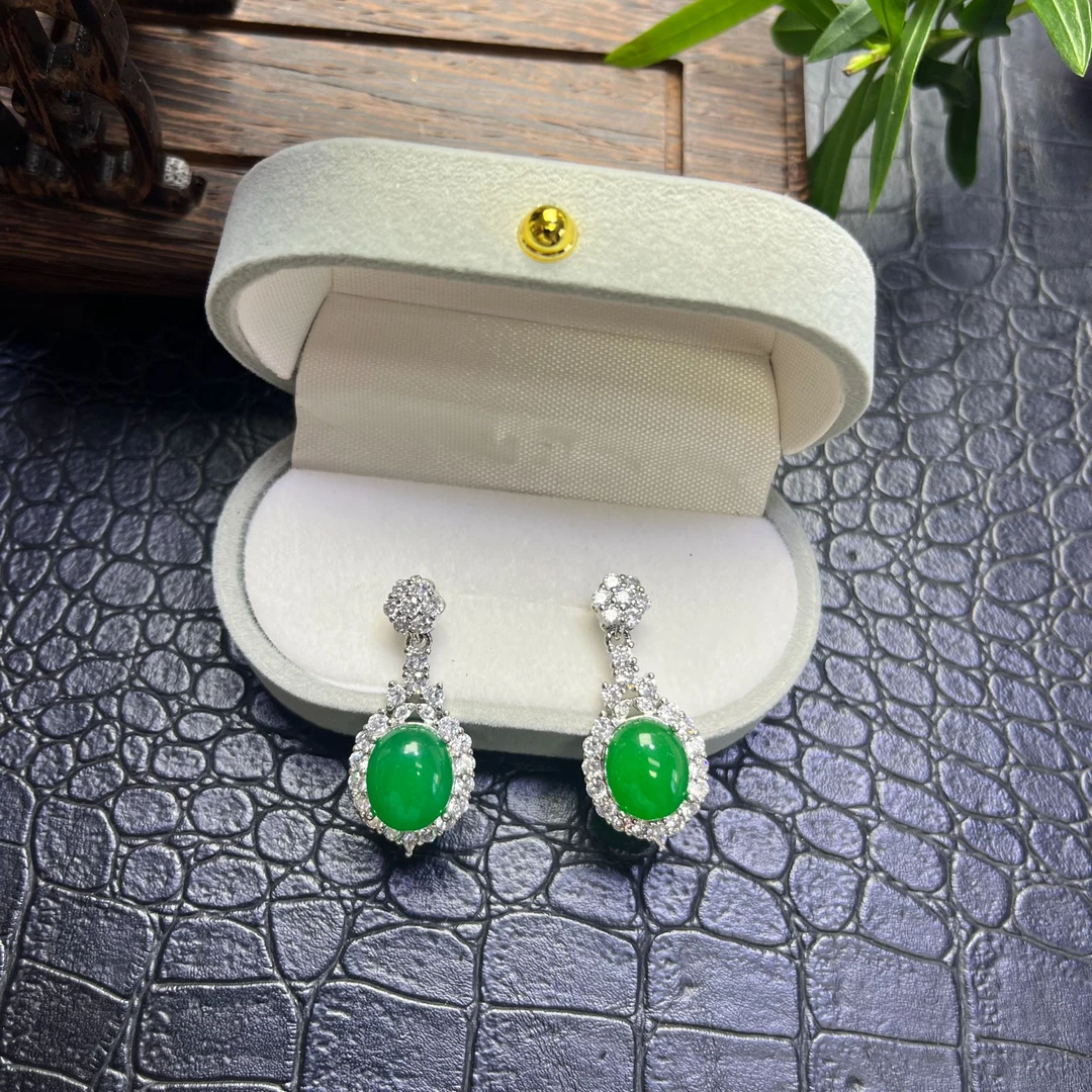 翡翠耳钉（FX57）多样发其一