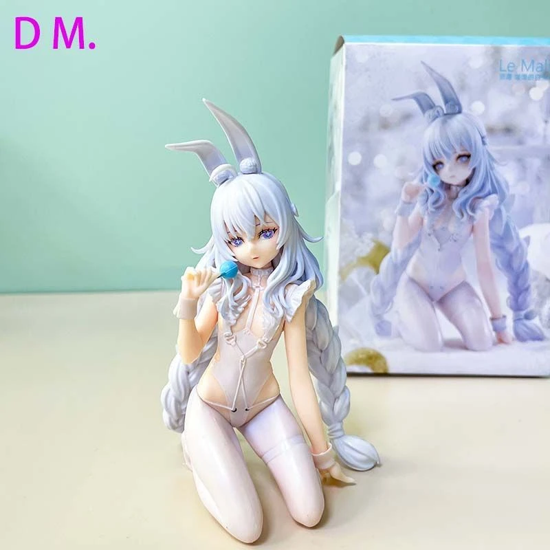 碧蓝航线跪姿恶毒号手办懒懒白兔二次元兔女郎美少女模型桌面摆件