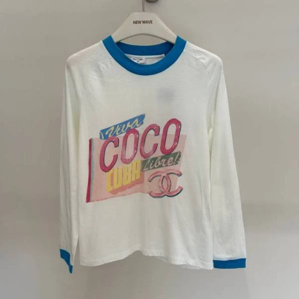 迷橙/CHANEL/T恤/95新/XS/棉/HZ1675230066
