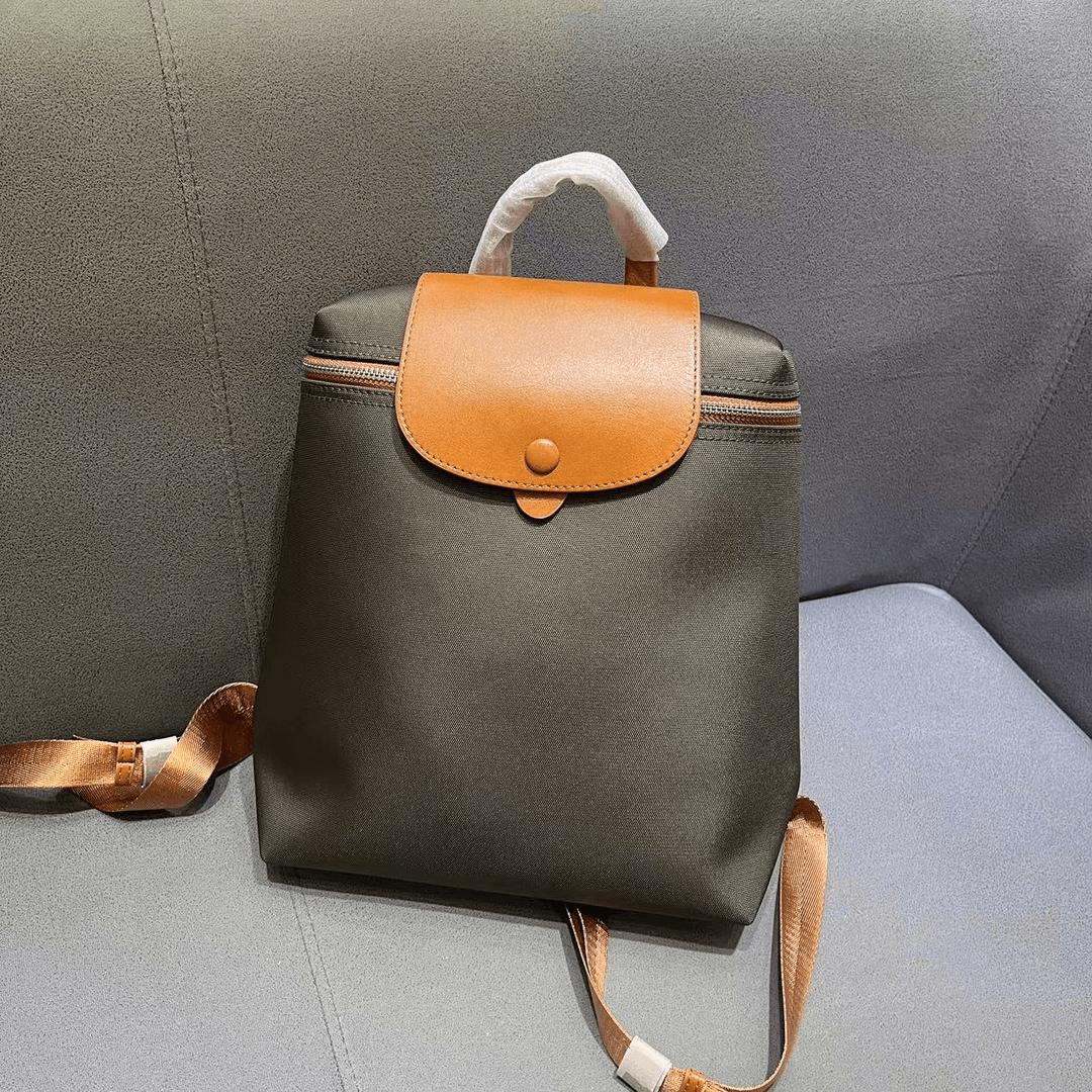 【A102-M015】时尚休闲潮流拼色中性背包配皮百搭防泼水双肩包