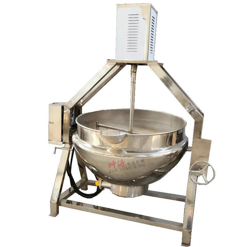 全自动行星炒锅多功能辣椒酱火锅底料熬糖化糖凉粉月饼馅料翻炒机