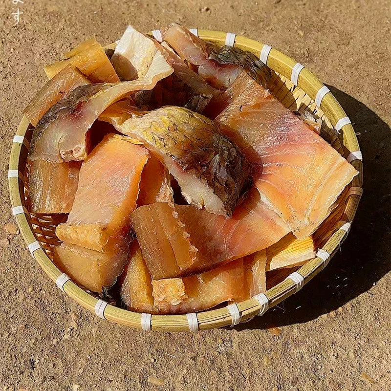 （中段鱼块）腊鱼2斤草鱼干风干鱼咸鱼干非烟熏农家特产阳干鱼