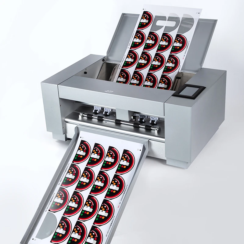 致刻高速标签模切机自动进纸不干胶标签刻字机切割机CCD纸盒模切