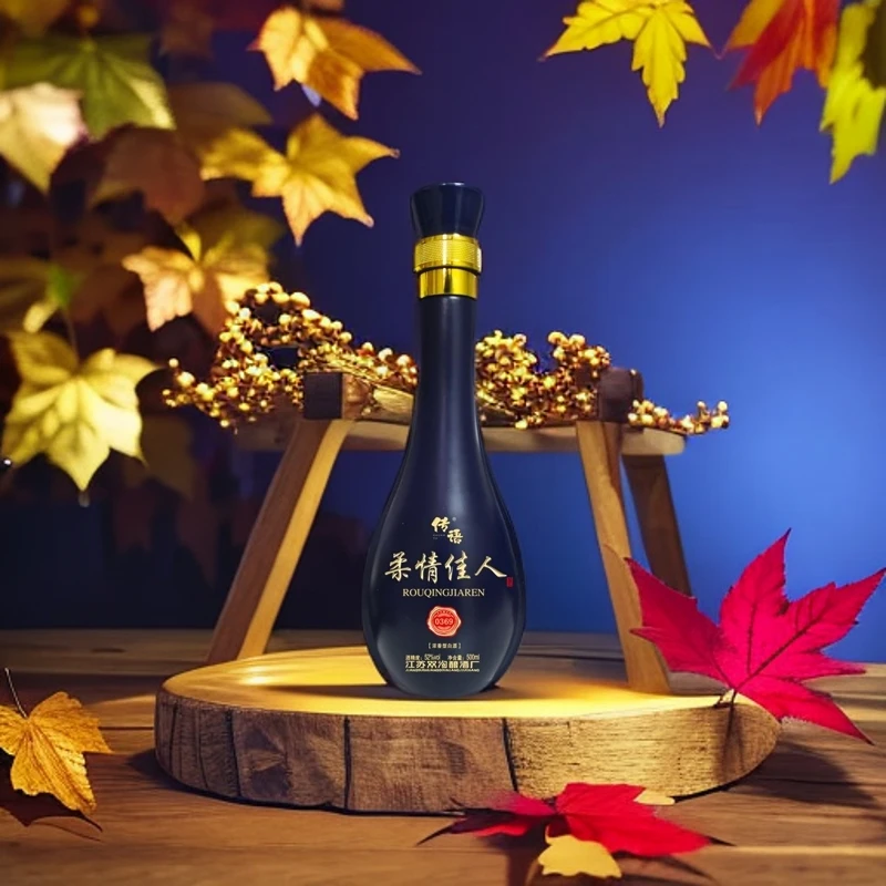 传语两箱柔情佳人0369浓香型白酒500ml*8瓶52度4000