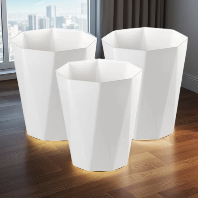 195网红高档仿瓷ins风塑料加厚盆栽发财树包赔天堂鸟大口径花盆