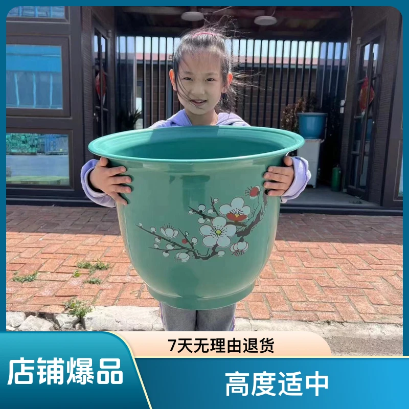 【厂家直销】40cm口径花朵多肉兰树脂栽葫芦盆景花卉月季大号花盆