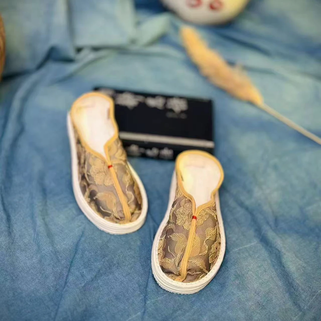 新款【华夫】新中式时尚软底民族风低帮手工千层底布鞋