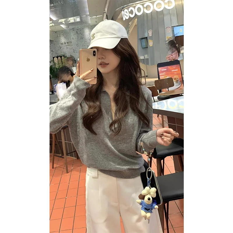 IS LULU  |   休闲POLO领针织毛衣