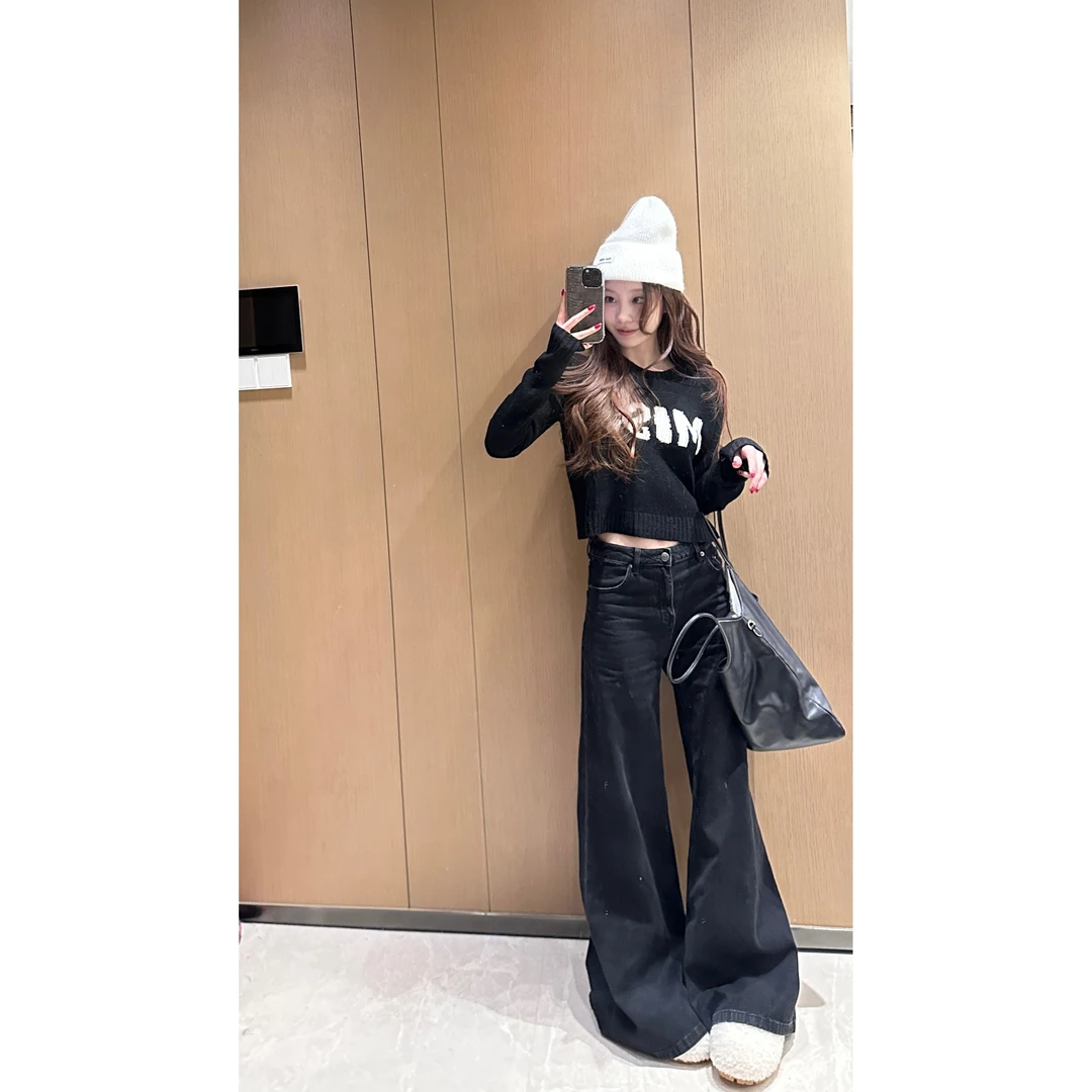 IS LULU | 【浮力款】字母设计感长袖针织毛衣