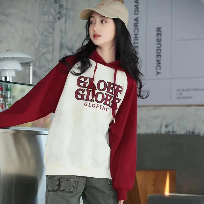 2025年新款字母GLO卫衣时尚春秋百搭韩版套头上衣中大童休闲卫衣