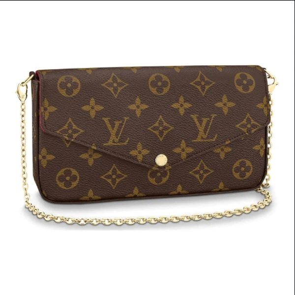 全新未使用 LouisVuitton/路易威登 三合一链条包/经典老花肩包