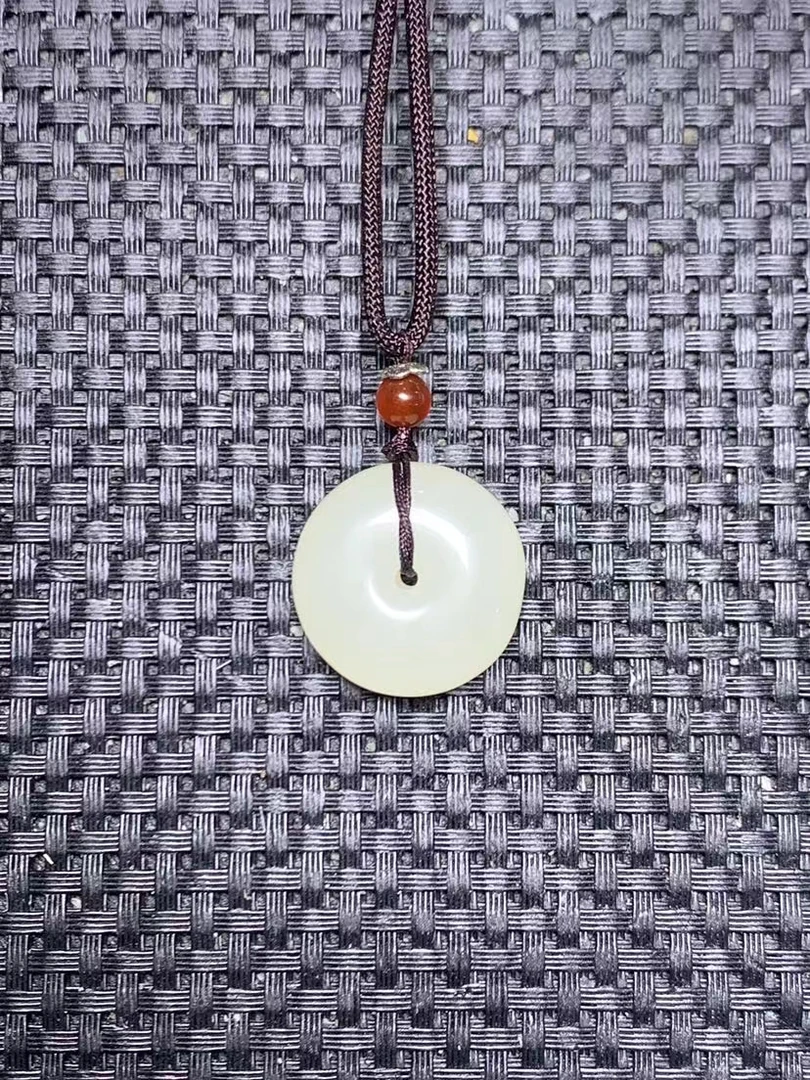新疆金丝玉荔枝冻平安扣时尚吊坠挂坠 （约卡2.5cm ）多样性发1