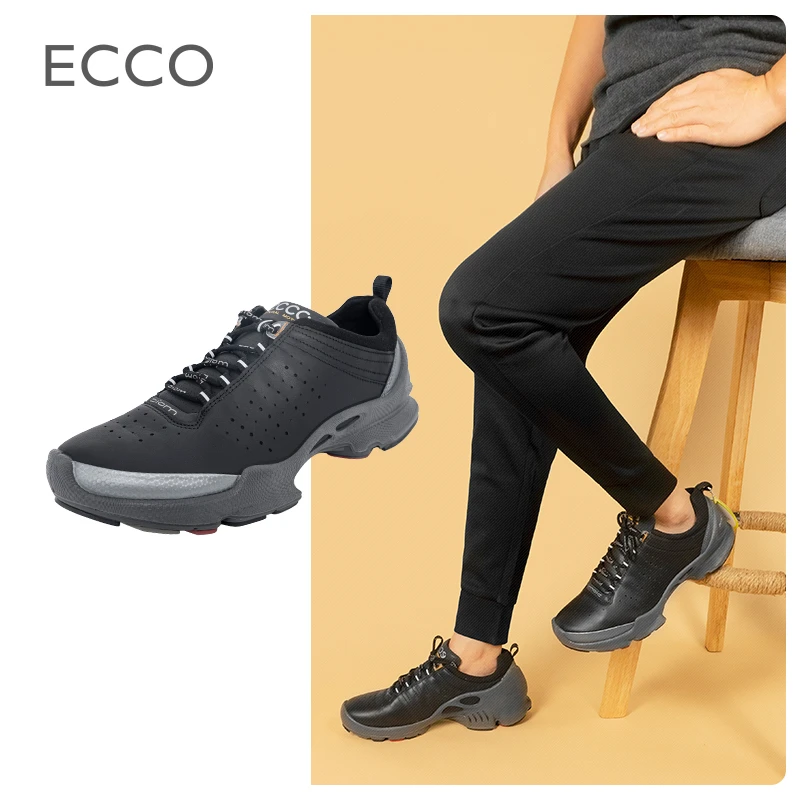 Ecco/爱步男鞋091504健步C大经典BIOM牛皮运动鞋轻便低帮休闲鞋