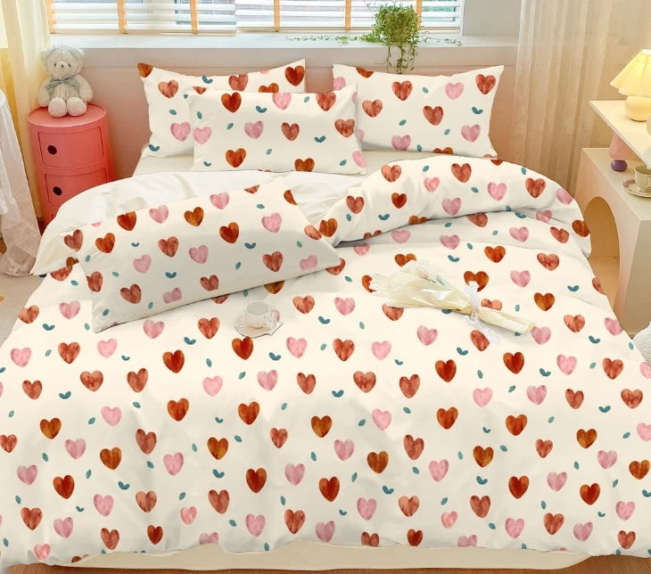 有氧A类提花小竺棉四件套床单款宿舍单双人三件套