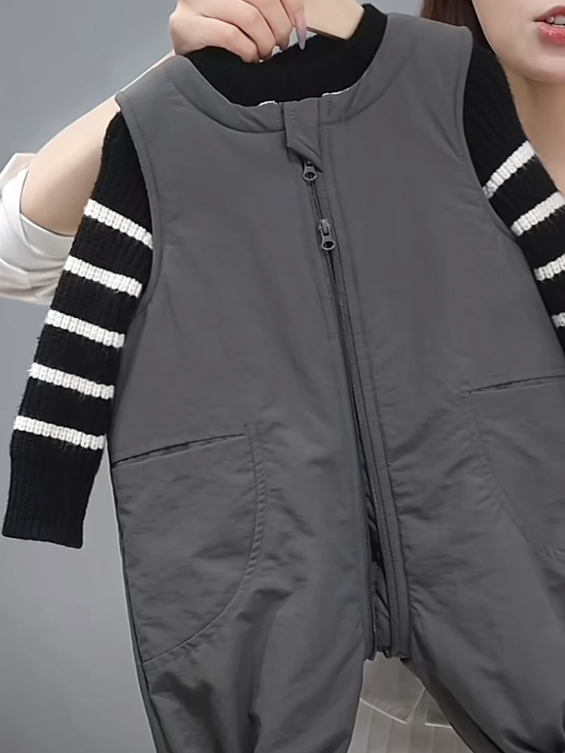 宝宝背带棉裤冬季加厚外穿夹棉开档女儿童裤子男童婴儿背带裤秋冬