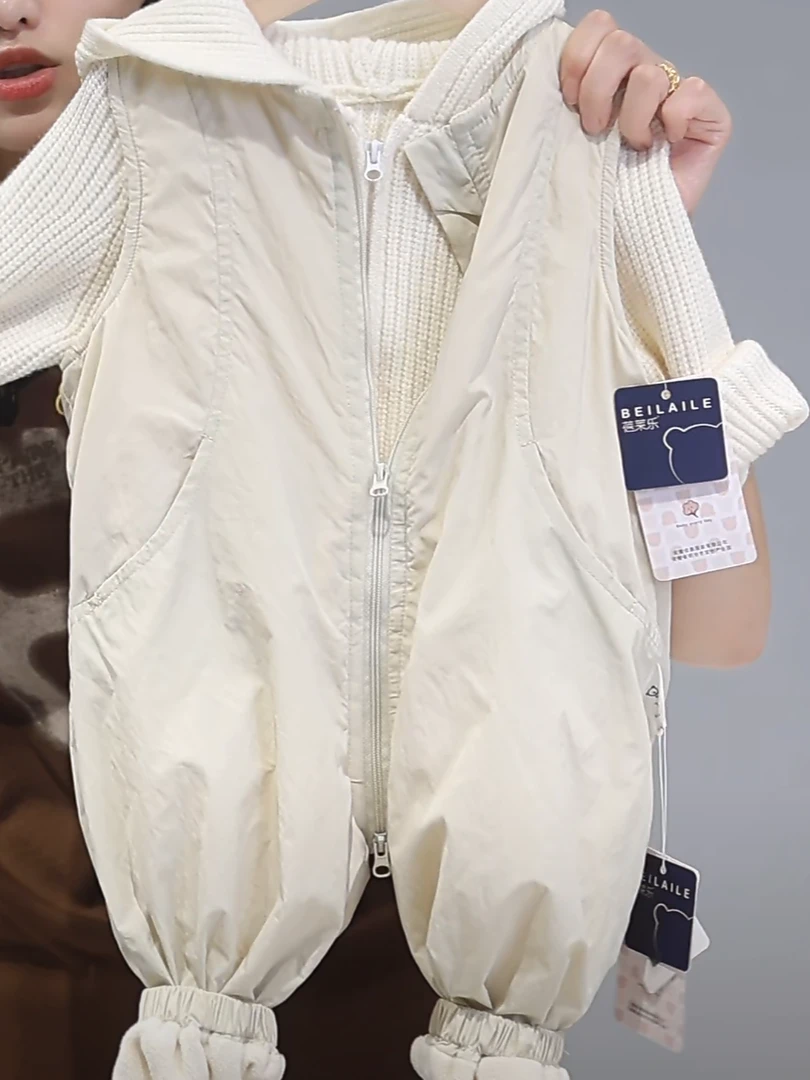 2025韩版童装裤子春秋季儿童背带裤女童可爱休闲裤子男宝宝潮范裤