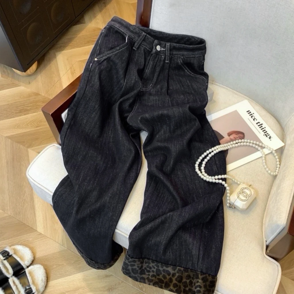 小鱼同款加厚不加绒款爆款牛仔裤