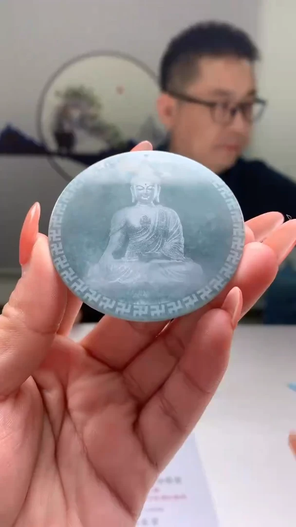 【闪购商品】定制翡翠未镶嵌4829LD-毛货挂件127