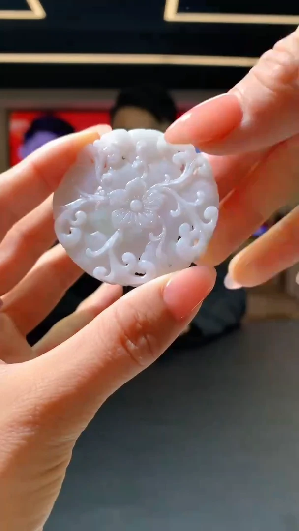 【闪购商品】翡翠颈饰未镶嵌5123hm-2花