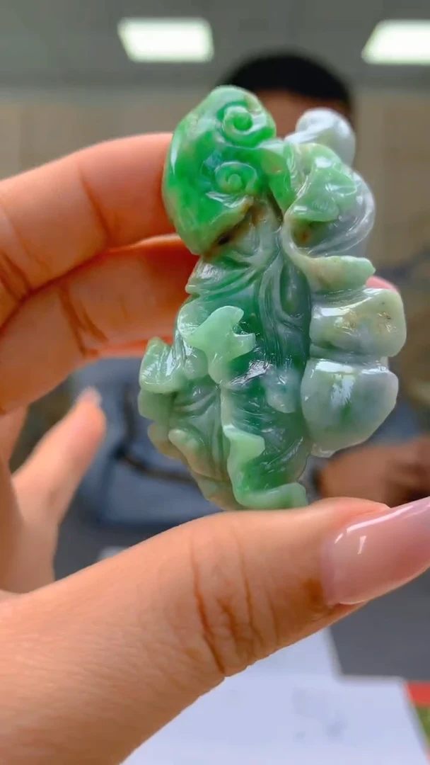 【闪购商品】定制翡翠未镶嵌26-4898ty-毛货白菜