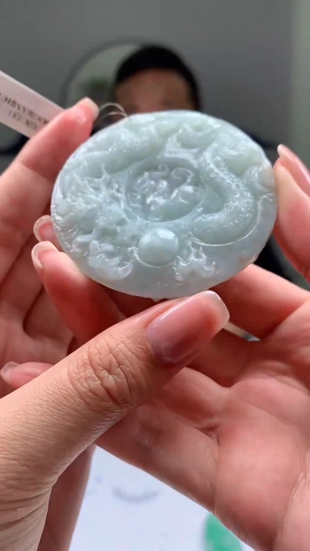 【闪购商品】定制翡翠未镶嵌3123zm-毛货挂件60