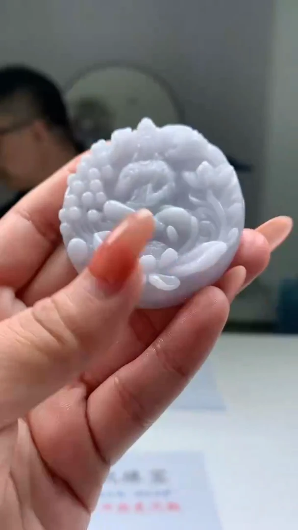 【闪购商品】定制翡翠未镶嵌4829LD-毛货挂件163