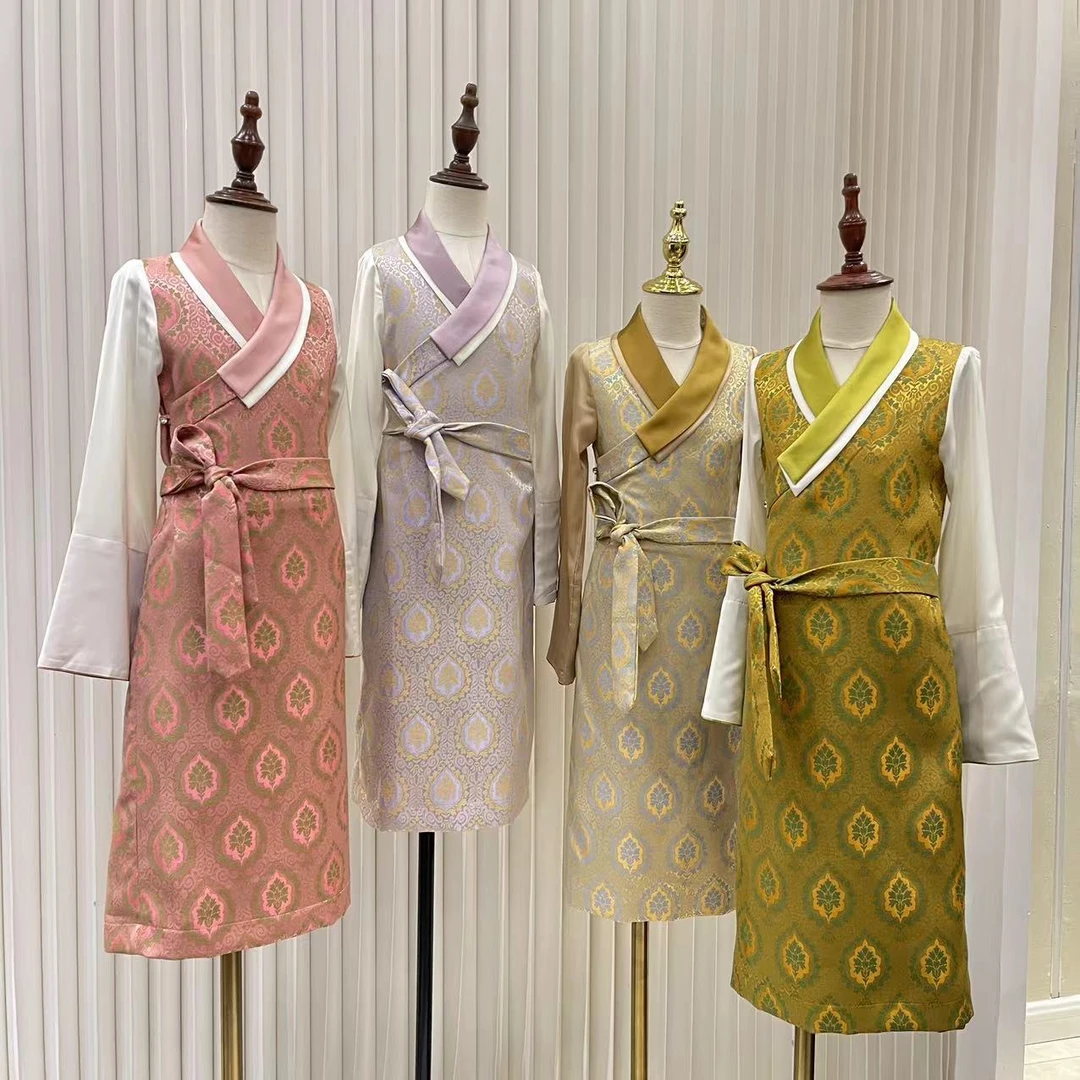 儿童藏式菩提叶温柔风假两件西藏服博拉裙TZBLQ704