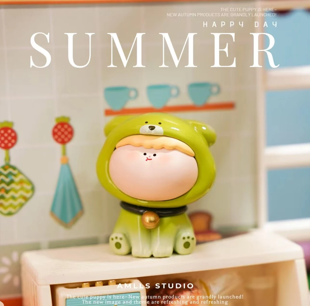 【直播拆】阿玛莉莉丝小狗潮玩摆件挂件萌粒DIY