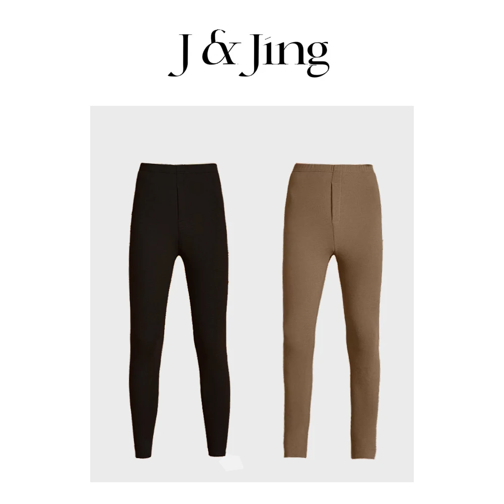 J&Jing-「男款-大火炉」-德绒系列！秋冬季德绒高弹发热打底裤DZ035