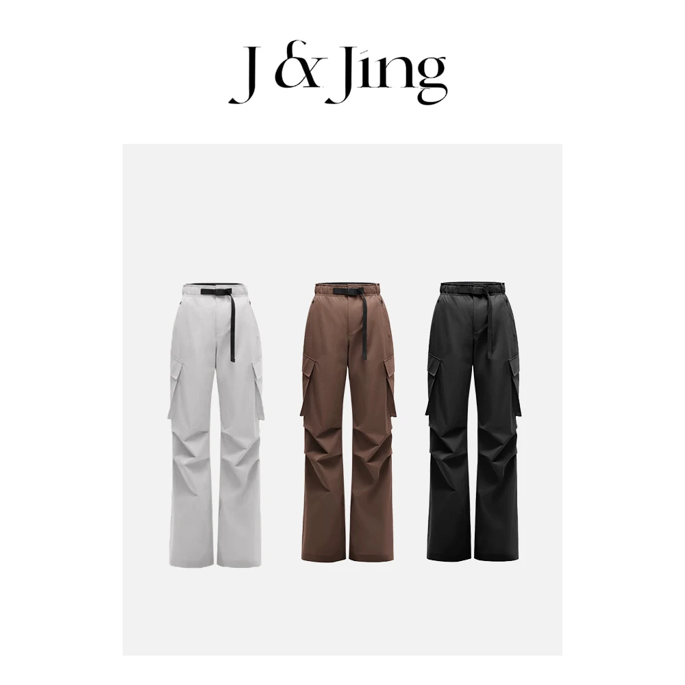 J&Jing-「露丝的蕉蕉」-秋冬款加绒三防降落伞工装长裤Z243010