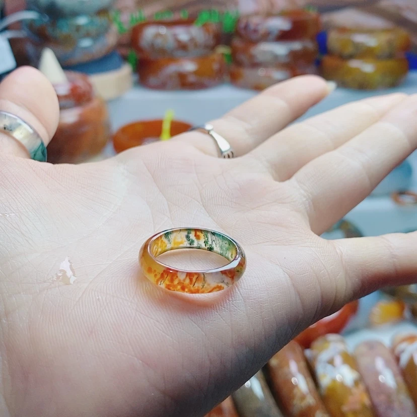 【闪购商品】玛瑙/玉髓戒圈未镶嵌辰**奶