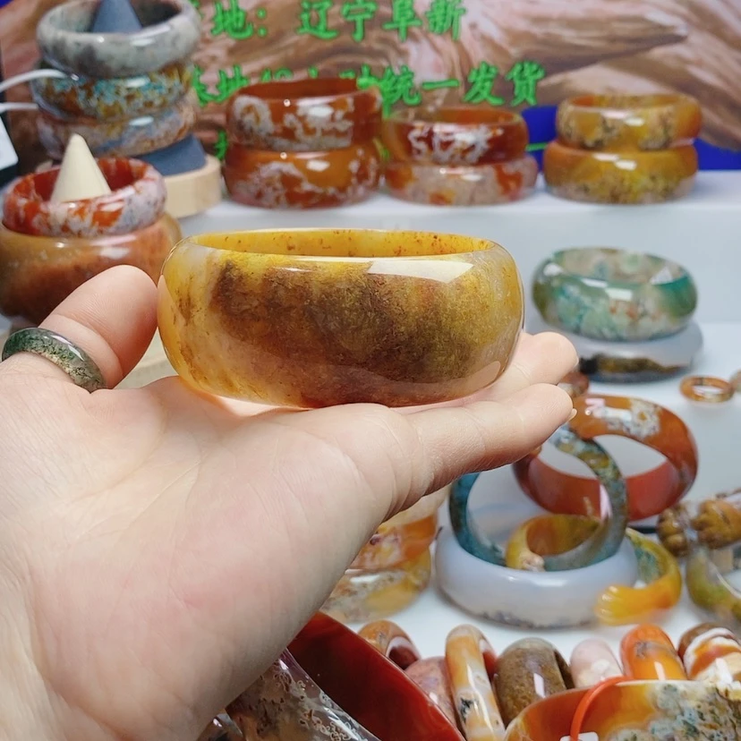 【闪购商品】玛瑙/玉髓手镯未镶嵌用****开