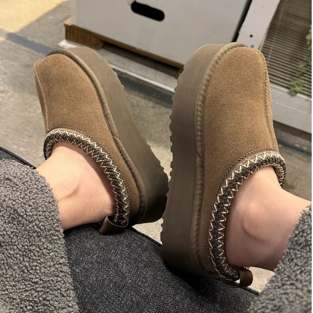 【厚底民族风】2025新款百搭内里羊皮毛一体秋冬雪地靴时尚女款