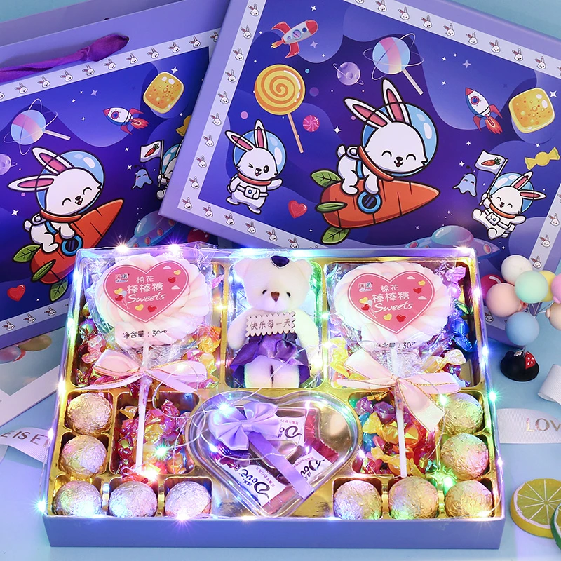 七夕情人节礼物送女友女生老婆创意浪漫惊喜生日礼物巧克力礼盒装