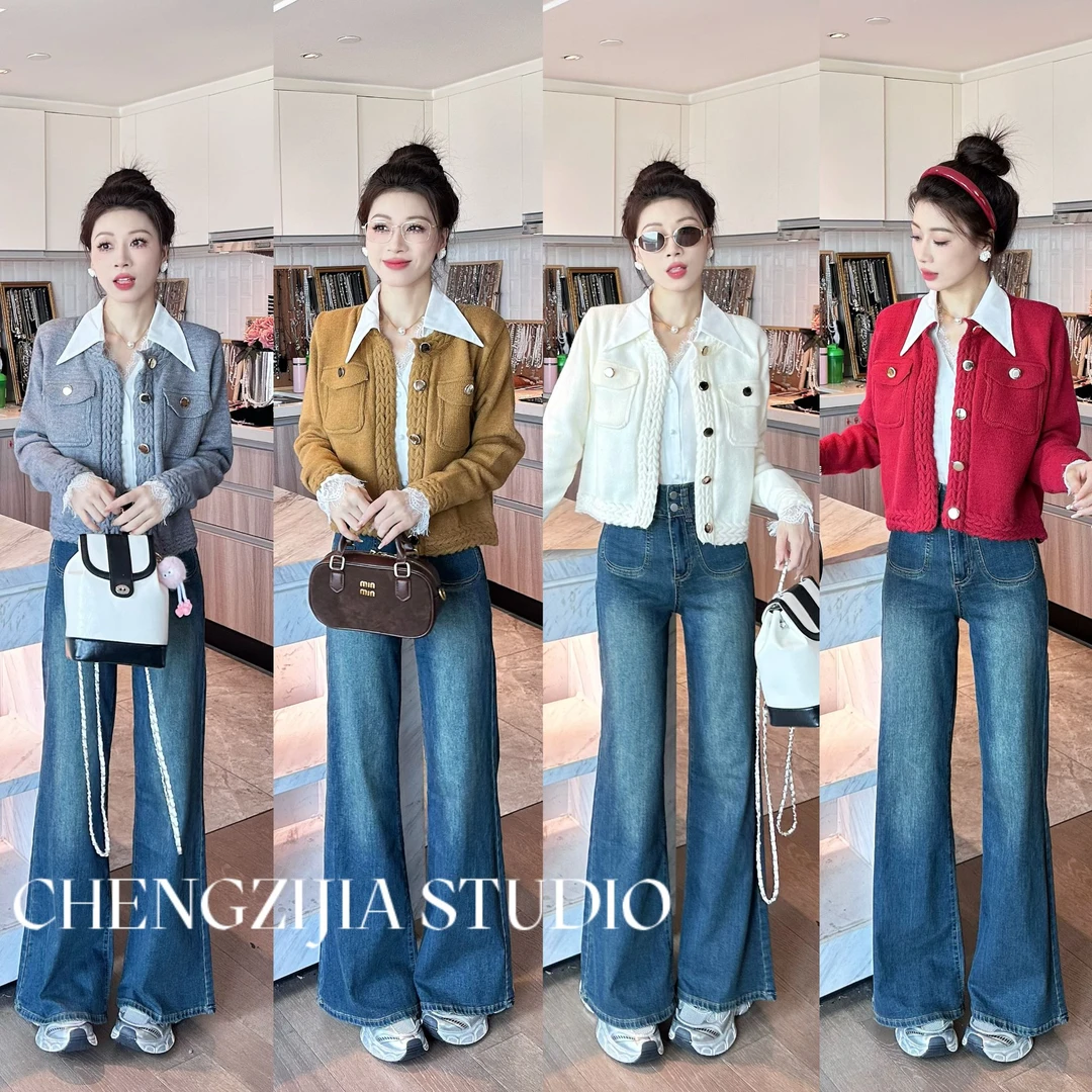 【裴诗婷】WT0357法式复古减龄小香风外套