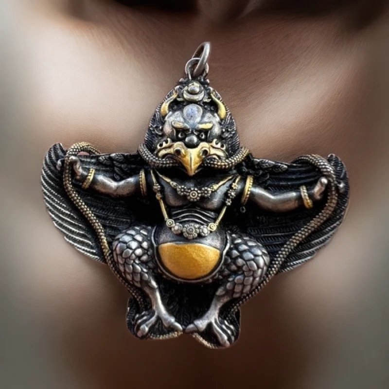 吊坠足银 【呀拉索】大鹏鸟吊坠/挂件 精工雕刻 做工精致 手工时尚