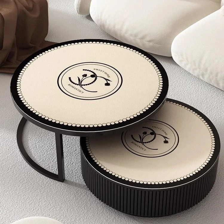 轻奢复古圆形桌垫茶几垫小香风圆桌桌布免洗防水防油隔热餐桌垫子