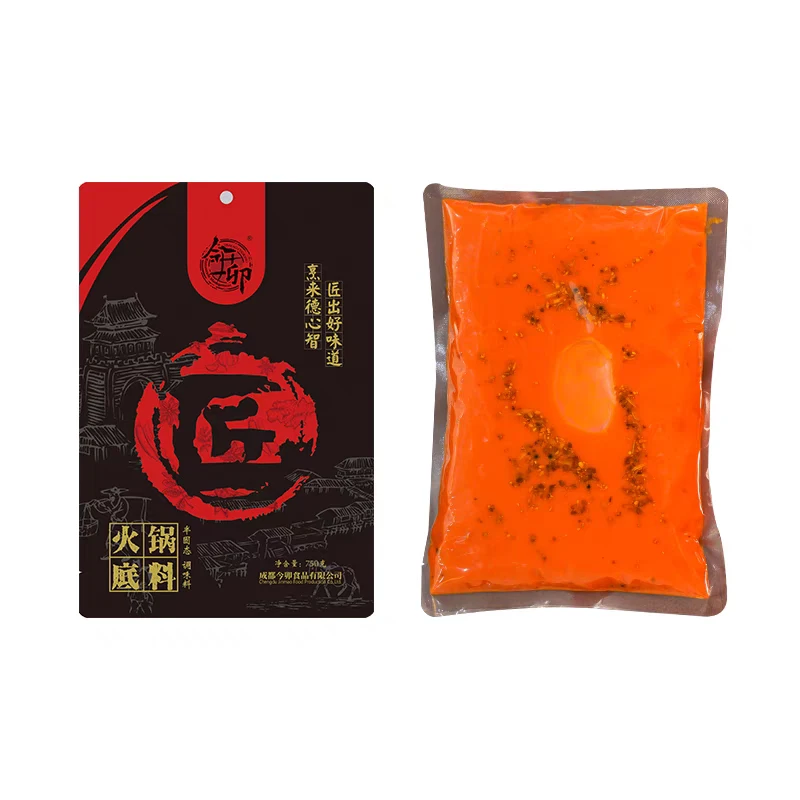 今卯重庆牛油火锅底料750g油料混合装
