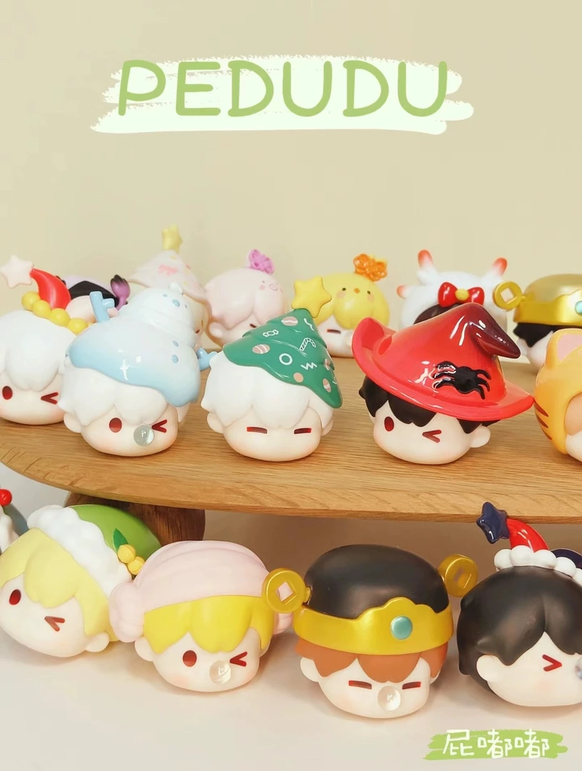 【拆盒】PEDUDU糖果头潮玩手办盲盒萌粒