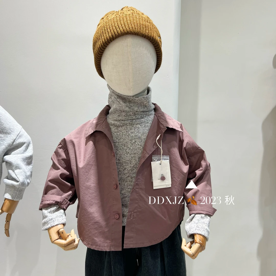 【9.13 新款】达不溜家原创 儿童 韩系 后背印小熊 印花 衬衫 30175