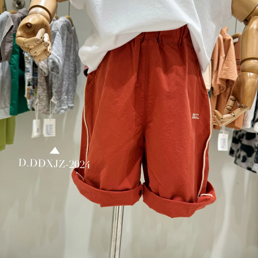 【捡漏】达不溜家韩版男女童出街高颜值绣字母七分中裤6059