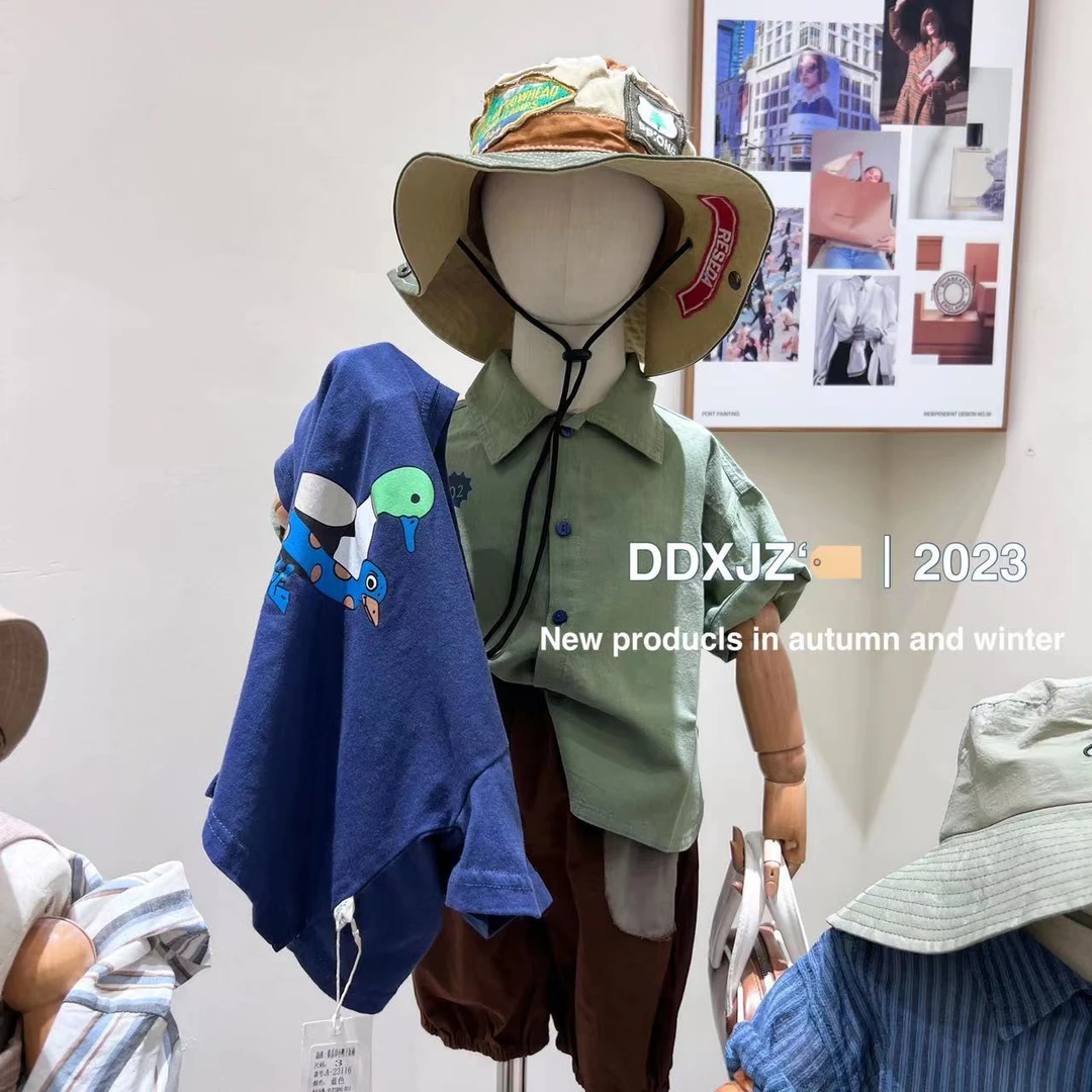 【捡漏款】达不溜家原创  男童 韩系 百搭净色衬衫 23081