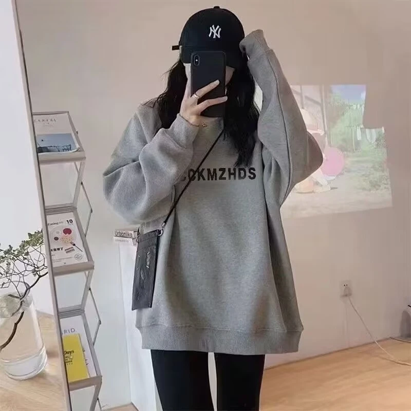 卫衣女小个子女款女孩宽松美式复古oversize潮牌长袖春季穿搭运动