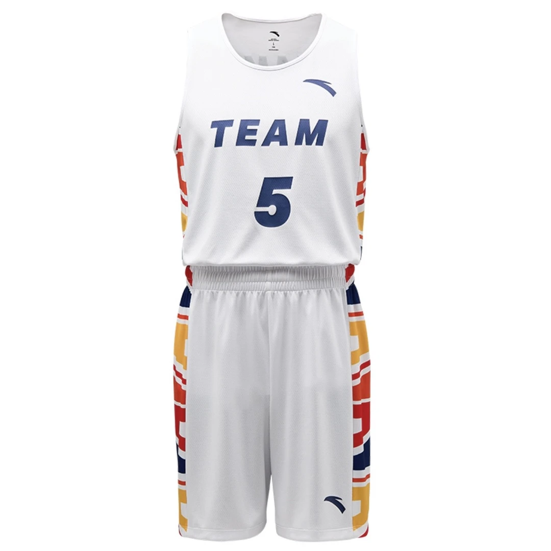 安踏CUBAL联赛装备同款｜篮球比赛套装秋季男士速干学生运动球服