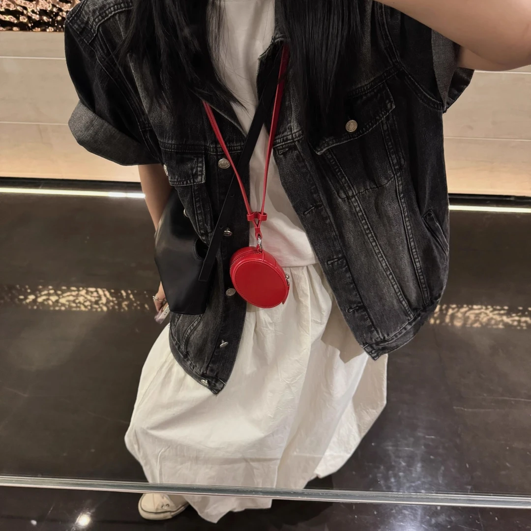 SHUANGER小众设计包包时髦韩版精首饰包挂脖装饰腰包2025新款