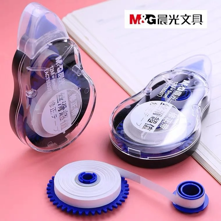 晨光36米修正带实惠装涂改带小学生用大容量72米初中生改正带