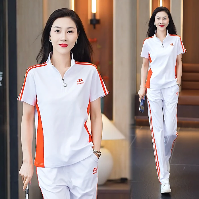 夏季新款女装2025休闲运动服套装显瘦韩版时尚宽松减龄洋气两件套