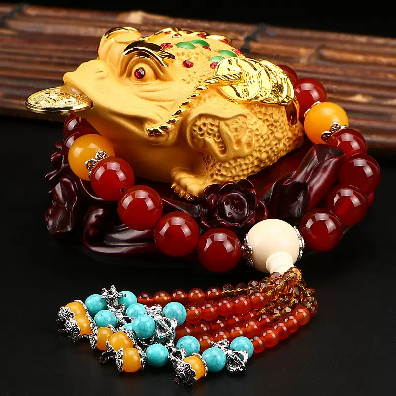 汽车摆件手工财运金蟾财源滚滚出入平安美好生动清晰产品制作搭配